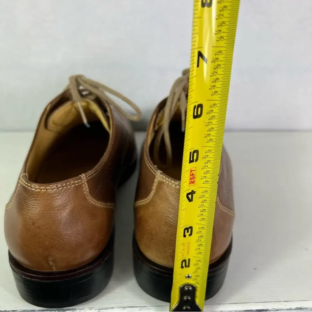 Sandro Moscolini Shoe Mens 9 Brown Oxford Leather Toe Cap Lace up